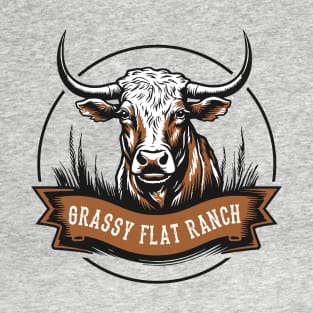 Grassy Flat Ranch Cow T-Shirt